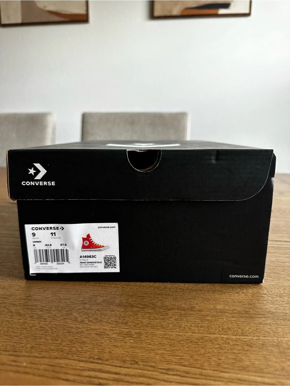 Converse Orange High-Top Chuck Taylor All Star Sneakers